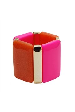 Bubblegum Chunky Cuff Bracelet