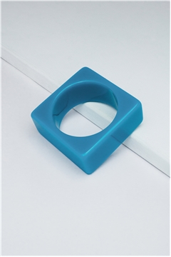 Adriactic Blue Square Resin Bangle