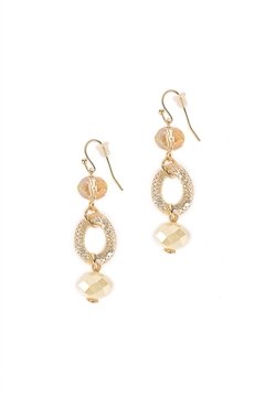 Natural Link Drop Earrings
