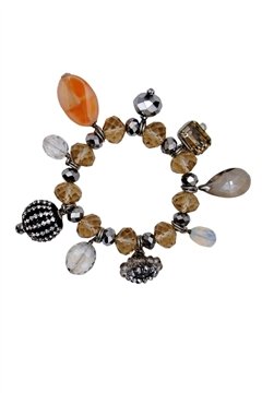 Jhumki Crystal Charm Bracelet