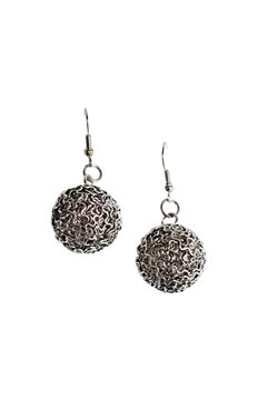 Wireball Drop Earrings