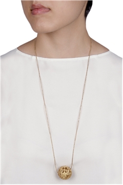Filigree Ball Pendant Necklace