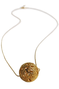 Filigree Ball Pendant Necklace