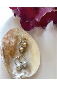 Halcyon Gold Pearl Drop Earrings