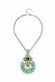 The Aurora Amulet Green Crystal Pendant Necklace