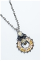 The Maleficient Gold Crystal Pendant Necklace