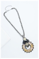 The Maleficient Gold Crystal Pendant Necklace