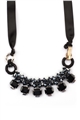 Midnight In Berlin Black Crystal Necklace