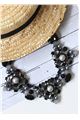 The Opera In Vienna Crystal Pearl Necklace
