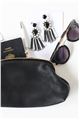 The Manhattan Black and White Glass Dangler Earrings