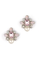 The Stop at St Tropez Diamante Crystal Pearl Clip-On Earrings