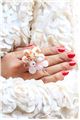 Flower Power Crystal Statement Ring