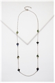 Cosmos String Blue Glass Stone Long Necklace