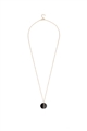 The Elara Black Stone Pendant Necklace