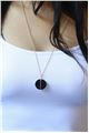 The Elara Black Stone Pendant Necklace