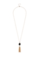 Sheer Sable Druzy Necklace