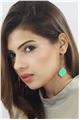 Seafoam Marble Stone Drop Earrings