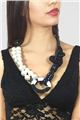 Ying Yang Pearl Statement Necklace