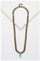 Azure Blue Shard Chain Necklace