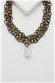 Frost Drop Multi-Layer Chain Necklace