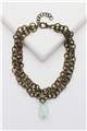 Frost Drop Multi-Layer Chain Necklace