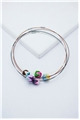 Set of 5 Multi Colour Thread Ball Necklaces 2