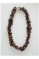 Muntin Muse Black Gold Glass Square Necklace