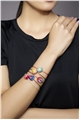 Set of 5 Multi Colour Thread Ball Bracelets 1
