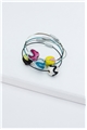 Set of 5 Multi Colour Thread Ball Bracelets 2