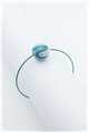 Blue White Thread Ball Wire Bracelet