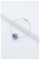 Black Blue Thread Ball Wire Bracelet