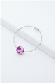 Shades of Pink Thread Ball Wire Bracelet