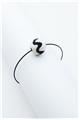 Black White Thread Ball Wire Bracelet