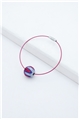 Blue White Thread Ball Wire Bracelet