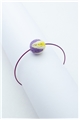 Purple Yellow Thread Ball Wire Bracelet