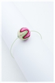 Green Pink Thread Ball Wire Bracelet