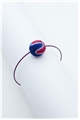 Red Blue Thread Ball Wire Bracelet
