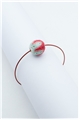Green Red Thread Ball Wire Bracelet