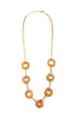 Tangerine  Mojito Glass Necklace
