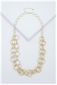 Claire Gold Rings Layered Long Necklace