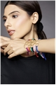 Set Of 6 Infinity Gold Rings Thread Bracelets