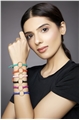 Set Of 6 Big Gold Ring Thread Bracelets
