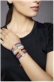 Set Of 6 Big Gold Ring Thread Bracelets