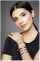 Set Of 6 Big Gold Ring Thread Bracelets