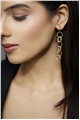 Sophia Gold Rings Long Earrings