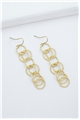 Sophia Gold Rings Long Earrings