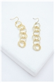 Sophia Gold Rings Long Earrings