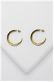 Gold Double Hoop Earrings