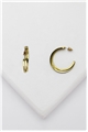 Gold Double Hoop Earrings