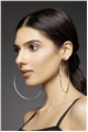 Greta Silver Hoop Earrings